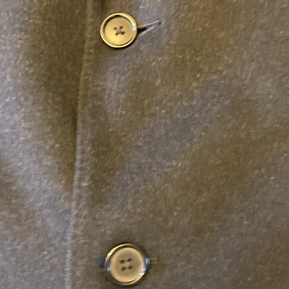 XL Sabelere By Crombie Men’s Wool Overcoat Charcoal Grey VINTAGE - Picture 5 of 6